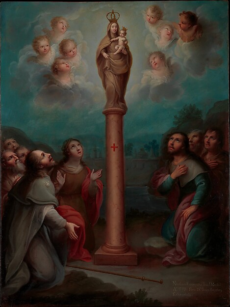 The Apparition of the Virgin of El Pilar to St. James, Nicolás Enríquez, 1773