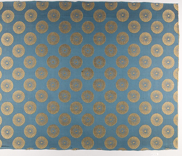 Conventionalized chrysanthemum textile