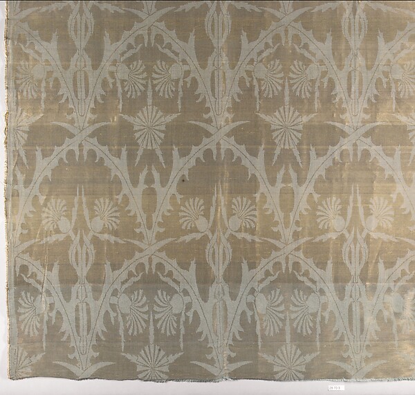 Thistle textile by Tiffany & Wheeler, The Metropolitan Museum of Art