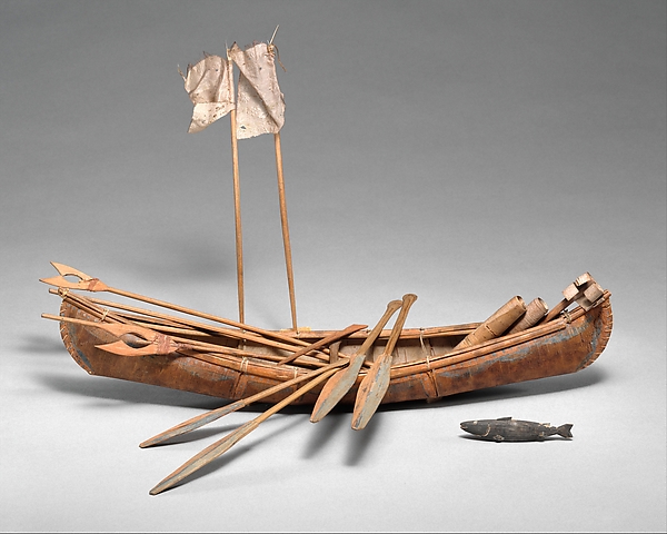 Canoe Model with Accoutrements by an unrecorded maker, The Metropolitan Museum of Art
