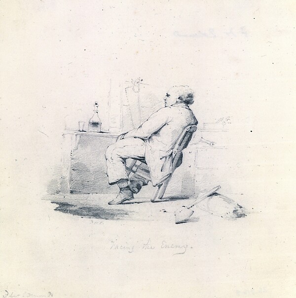 Study for Facing the Enemy (from McGuire Scrapbook)