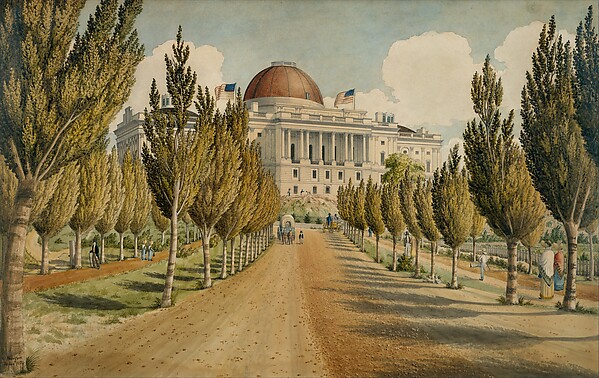 View of the Capitol by Charles W. Burton, The Metropolitan Museum of Art