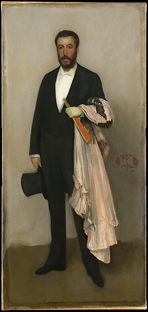 Arrangement in Flesh Colour and Black: Portrait of Theodore Duret by James McNeill Whistler
