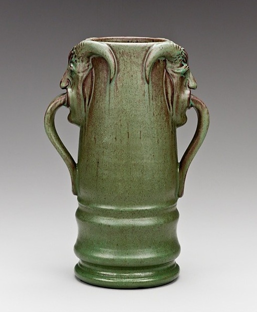 Vase with Satyr-head handles — William J. Walley