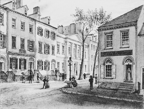 United States Branch Bank, Wall Street by Charles W. Burton, The Metropolitan Museum of Art