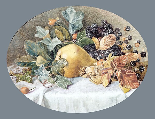 Still Life with Fruit by John William Hill, The Metropolitan Museum of Art