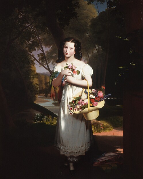Little Girl with Flowers (Amelia Palmer)