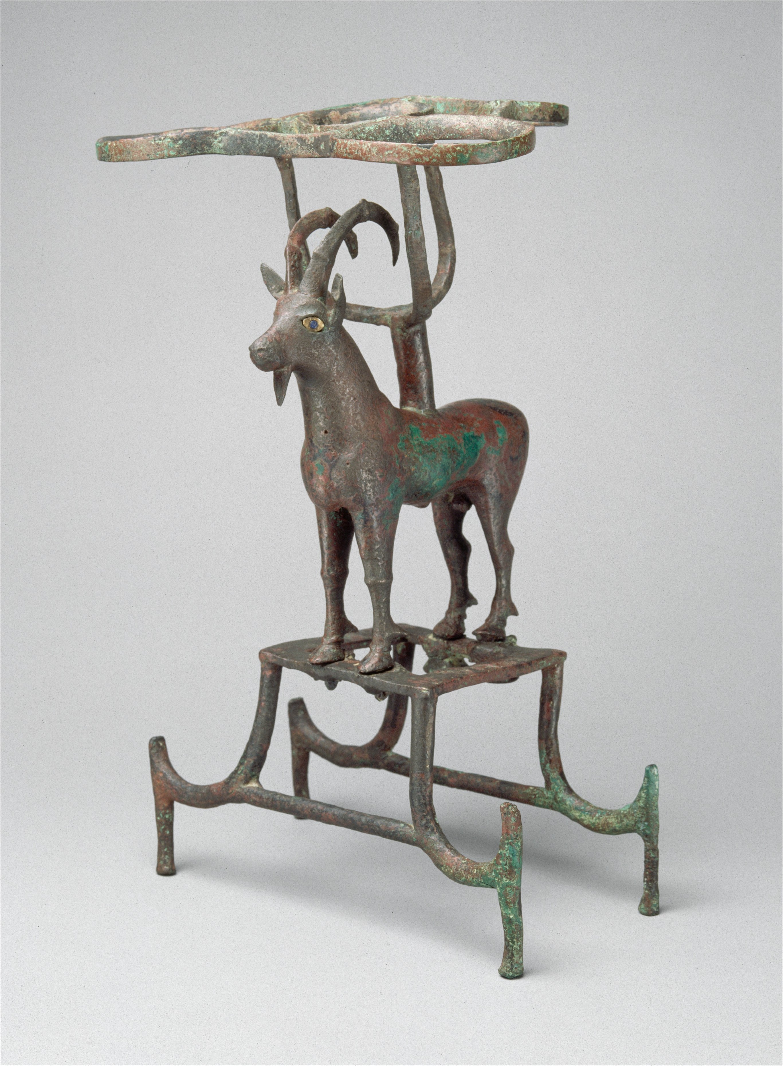 Vessel stand with ibex support, Mesopotamia, ca. 2600–2350 B.C ...