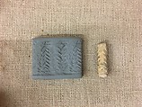 Cylinder seal with geometric design, Faience, Assyrian or Iranian