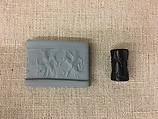 Cylinder seal, Steatite, Akkadian