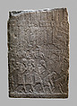 Battle scene of Assyrians storming a citadel, Gypsum alabaster, Assyrian