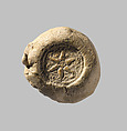 Sealing with stamp seal impressions: radiating griffins; banquet scene, Ceramic, Old Assyrian Trading Colony