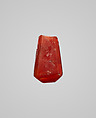 Pendant fragment, Carnelian, Sasanian