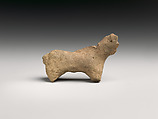 Standing animal amulet, Ceramic, Sumerian