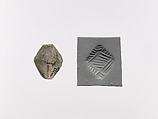 Carinated rhomboid seal, Stone, gray