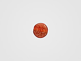 Stamp seal, Carnelian (?), Sasanian