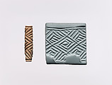 Cylinder seal and modern impression: geometric design, Limestone (?)