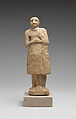 Standing female figure, Gypsum alabaster