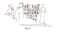 Cuneiform tablet case impressed with cylinder seal, for cuneiform tablet 11.217.7a: record of the account of Bamu, Clay, Neo-Sumerian
