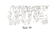 Cuneiform tablet case impressed with two cylinder seals, for cuneiform tablet 1983.135.5a: court deposition, Clay, Old Assyrian Trading Colony