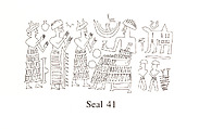 Cuneiform tablet case impressed with three cylinder seals, for cuneiform tablet 66.245.19a: legal decision by appointed judges, Clay, Old Assyrian Trading Colony