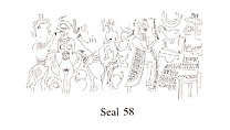 Cuneiform tablet case impressed with four cylinder seals in Anatolian and Old Assyrian style, for cuneiform tablet 66.245.16a: quittance for a loan in silver, Clay, Old Assyrian Trading Colony