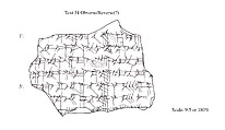 Cuneiform tablet: fragment of a liver omen, Clay