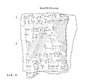 Cuneiform tablet: unidentified fragment, Clay