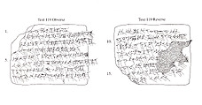 Cuneiform tablet: receipt for garments, Clay, Achaemenid