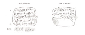 Cuneiform tablet: account of rent payment of pomegranates, Ebabbar archive, Clay, Achaemenid