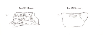 Cuneiform tablet: fragment, Ebabbar archive, Clay, Babylonian or Achaemenid