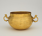 Reproduction of a Scythian bowl with animal handles, Electrotype