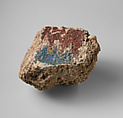 Plaster with painted chevrons, Plaster, paint, Assyrian