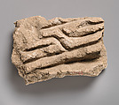Relief fragment, Stucco, Sasanian or Islamic