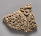 Relief fragment, Stucco, Sasanian or Islamic
