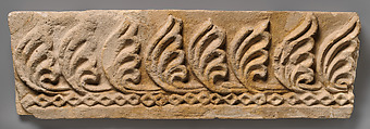 Wall decoration with vegetal and geometric design, Stucco, Sasanian