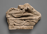 Relief fragment, Stucco, Sasanian or Islamic