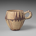 One-handled cup, Ceramic, paint, Iran