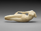 Figure of reclining woman, Alabaster, Parthian