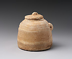 Vessel with a lid, Calcite alabaster