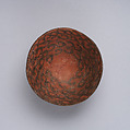 Bowl decorated with linked ibex horns, Ceramic, paint, Iran