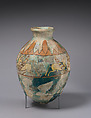 Jar with winged bulls flanking palmettes, Glazed ceramic, Iran