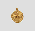 Rosette pendant, Gold, Iran