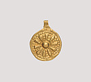 Rosette pendant, Gold, Iran