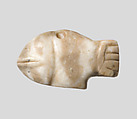 Seal amulet in the form of a fish, Marble