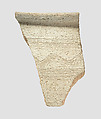 Rim sherd, Ceramic