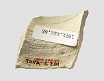 Sherd with incised decoration, Ceramic