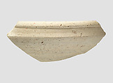 Bowl rim sherd, Ceramic