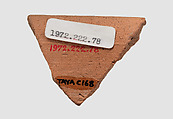 Rim sherd, Ceramic
