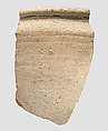 Bowl rim sherd, Ceramic